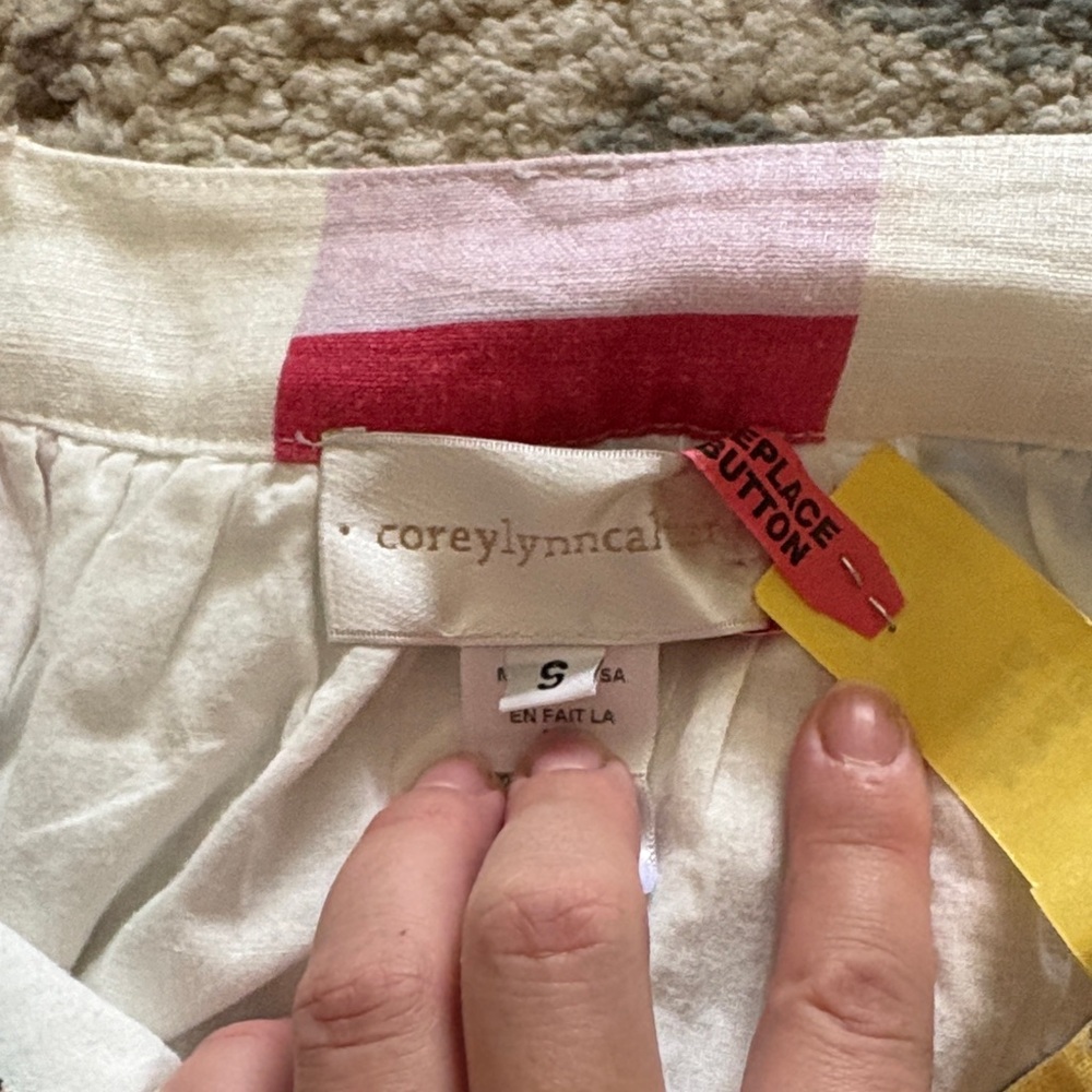 Anthropologie Corey Lynn Calter Petit Linen Skirt - Picture 2 of 6